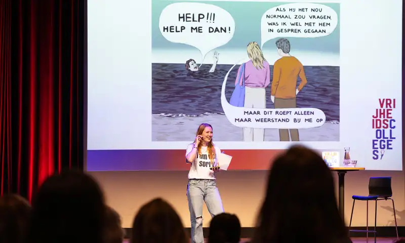 Protesteren met een beeld? Het Vrijheidscollege van cartoonist Jip van den Toorn